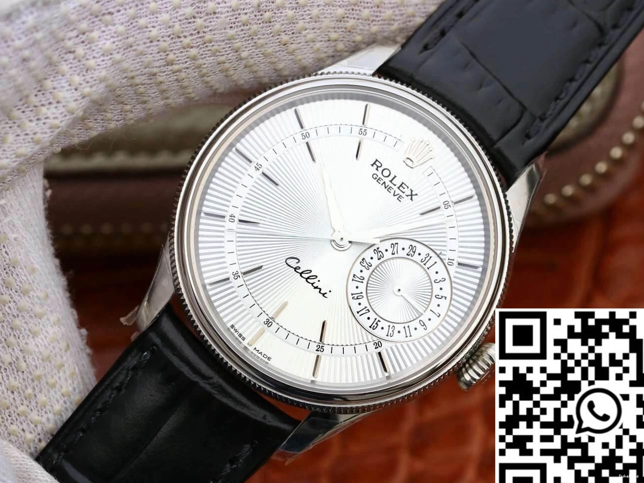 Celini Date Rolex Dial White Factory MKS M50519-0006 0910
